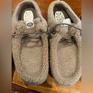 Hey Dude Men's WallySlip Sherpa in Timberwolf. Size 10 NWT